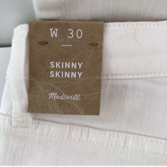Madewell | Skinny Skinny Off-White Denim Jeans - Picture 7 of 10